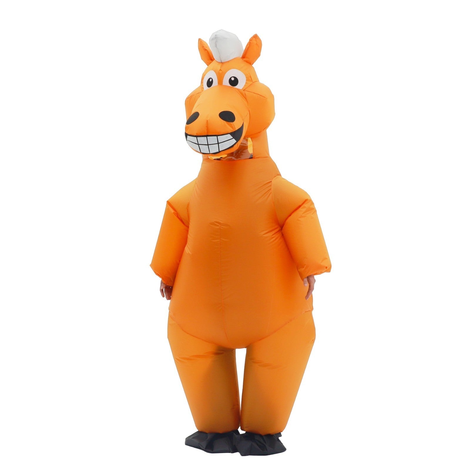 7' Orange Horse Inflatable Costume Adult for Halloween Cosplay Party Fancy Dress Halloween Fast