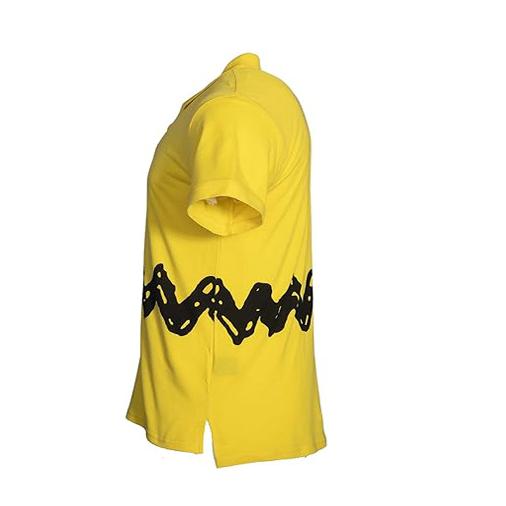 Unisex Peanuts Charlie Brown Zig Zag Replica Halloween Costume Cosplay Shirt Halloween Fast