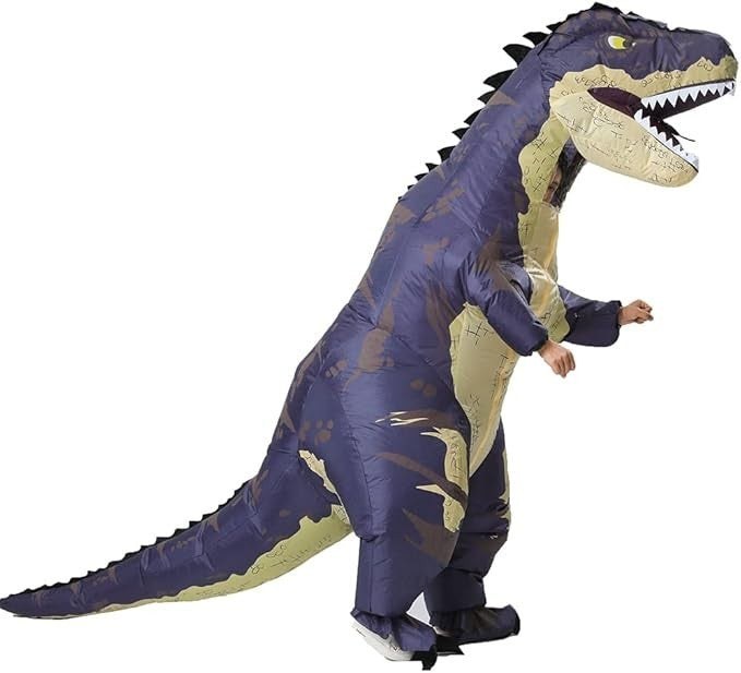7ft T-Rex Inflatable Costume Adult Size for Halloween Cosplay Party Fancy Dress Halloween Fast