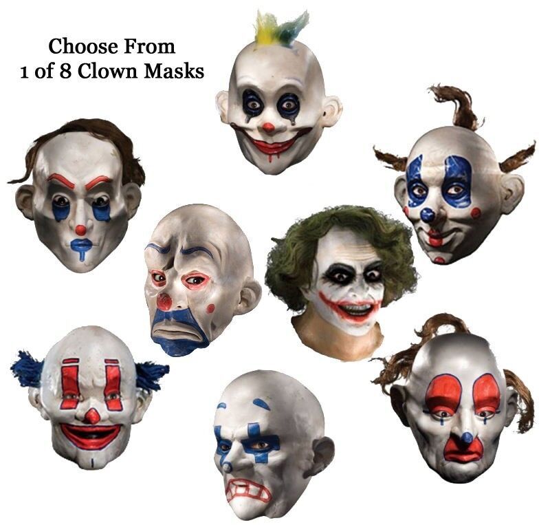 Adult Batman The Dark Knight Joker Clown Costume Mask Cosplay Halloween Party Halloween Fast
