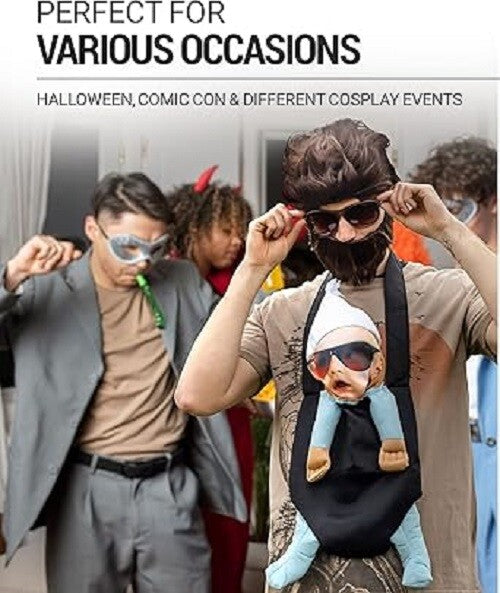 Men's Alan Deluxe Costume Set - Funny The Hangover Character Halloween Outfit Halloween Fast