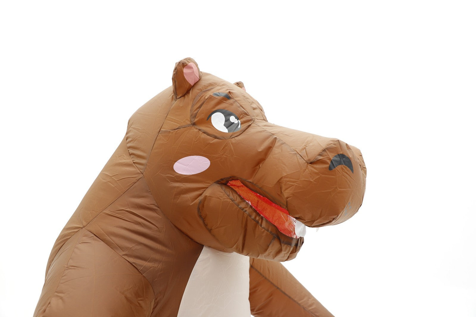 7' Brown Hippo Inflatable Costume Adult for Halloween Cosplay Party Fancy Dress Halloween Fast
