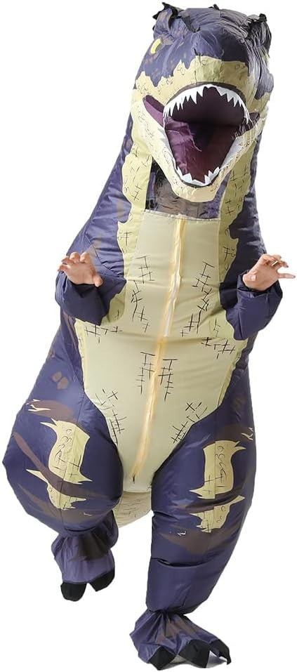 7ft T-Rex Inflatable Costume Adult Size for Halloween Cosplay Party Fancy Dress Halloween Fast
