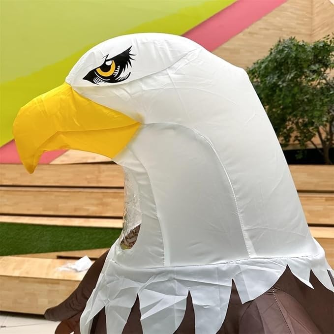 7' Giant Eagle Inflatable Costume Adult for Halloween Cosplay Party Fancy Dress Halloween Fast