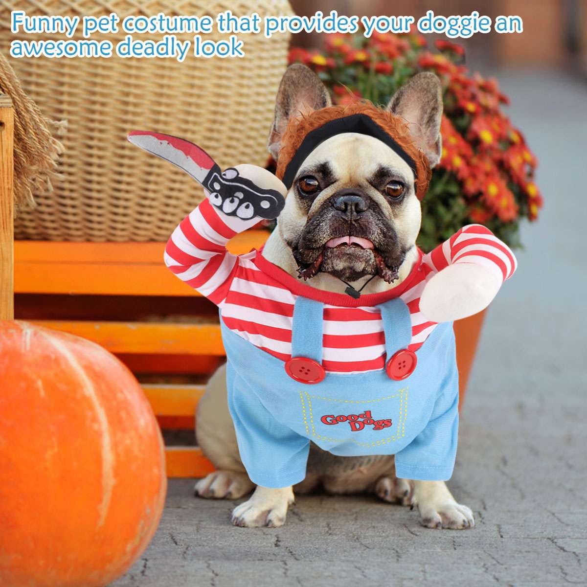 Animal Holiday Party Pet Costume Cloths For Dog Dress Up Cosplay Clothes NEW Halloween Fast