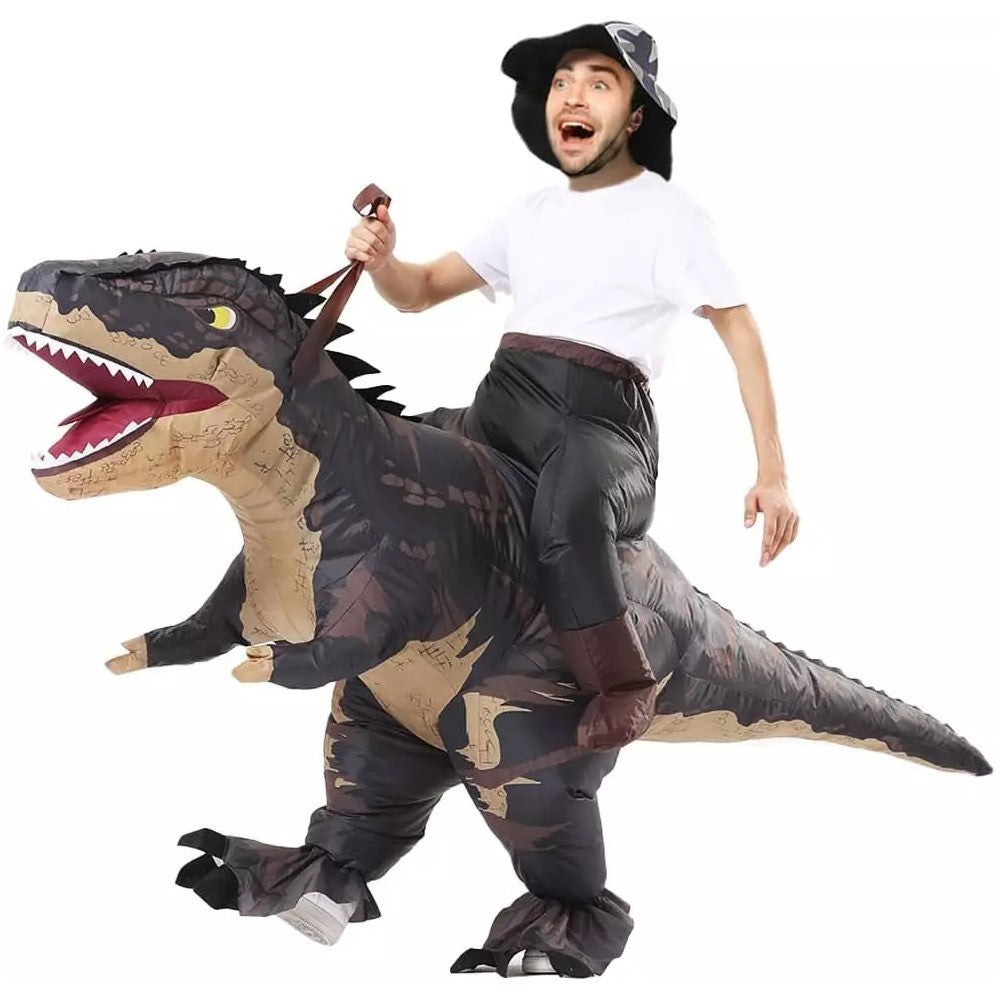 T-Rex Ride on Inflatable Costume Adult for Halloween Cosplay Party Fancy Dress Halloween Fast