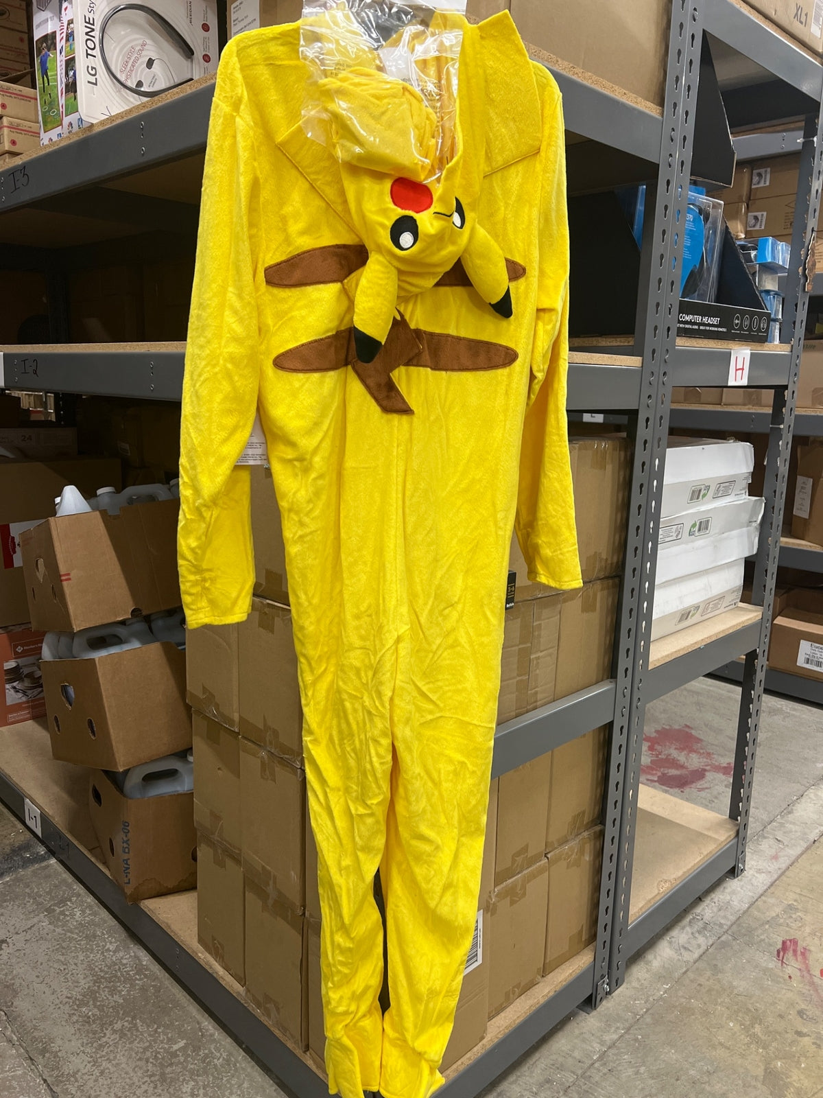 POKEMON PIKACHU DELUXE CHILD COSTUME LARGE 10-12 Halloween Fast