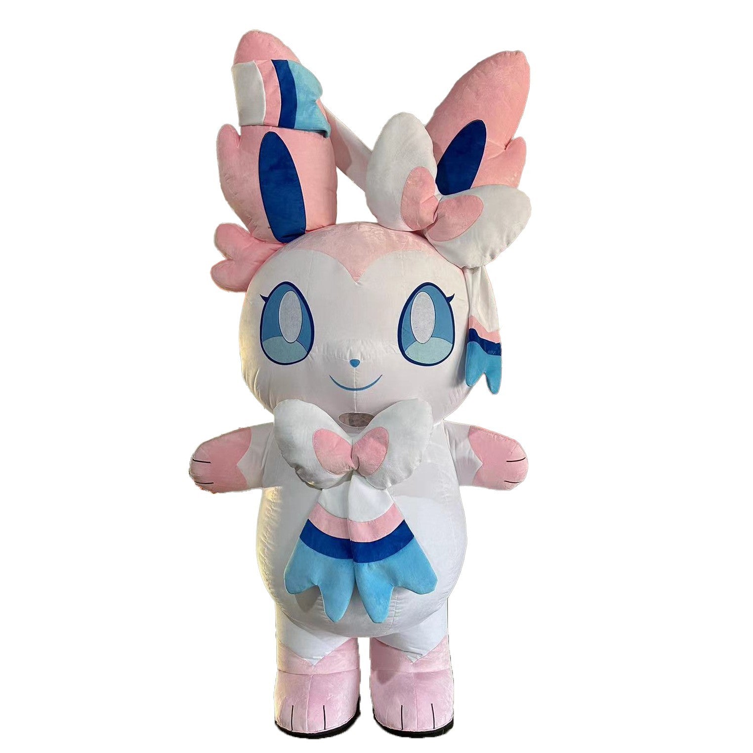 Sylveon Inflatable Mascot Costume Plush Halloween Carnival Cosplay Party Outfit Halloween Fast