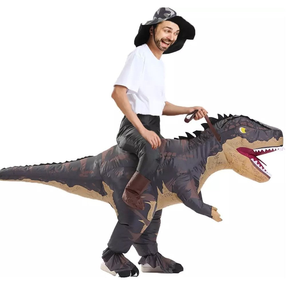 T-Rex Ride on Inflatable Costume Adult for Halloween Cosplay Party Fancy Dress Halloween Fast