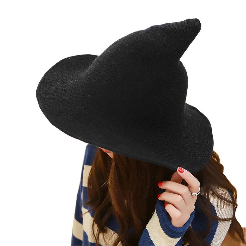 Modern Witch Hat Made From High Quality Sheep Wool Halloween Party Witch Hat US Halloween Fast