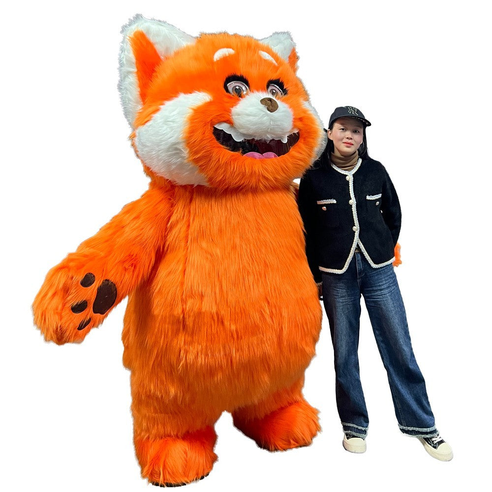 Inflatable Mascot Costume Red Panda Plush Halloween Carnival Cosplay Fancy Dress Halloween Fast