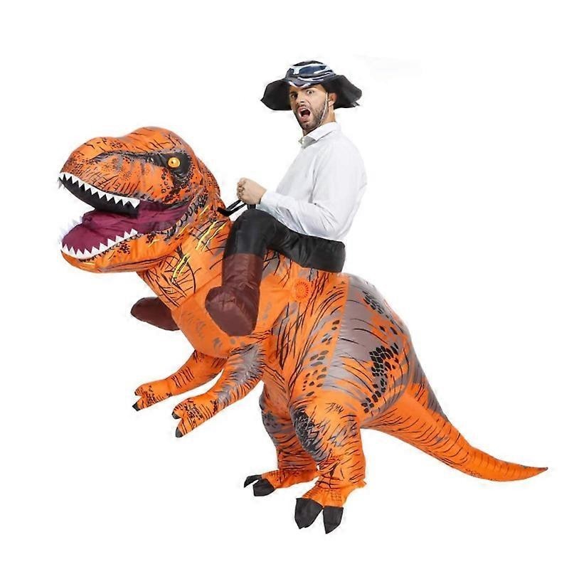 T-Rex Ride on Inflatable Costume Adult for Halloween Cosplay Party Fancy Dress Halloween Fast