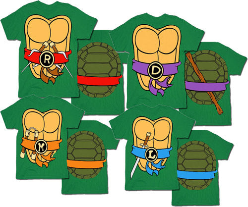 TMNT Teenage Mutant Ninja Turtles Halloween Cosplay Costume T-Shirt Tee Halloween Fast