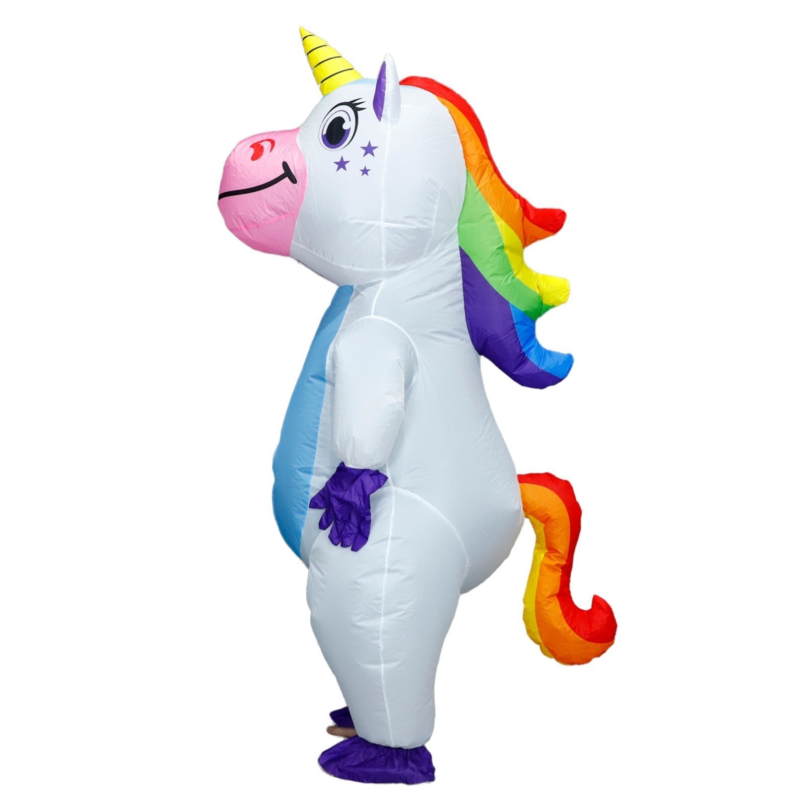 7' Cute Unicorn Inflatable Costume Adult for Halloween Cosplay Party Fancy Dress Halloween Fast