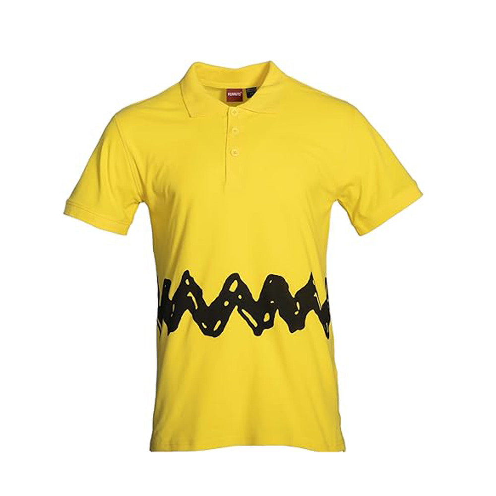 Unisex Peanuts Charlie Brown Zig Zag Replica Halloween Costume Cosplay Shirt Halloween Fast