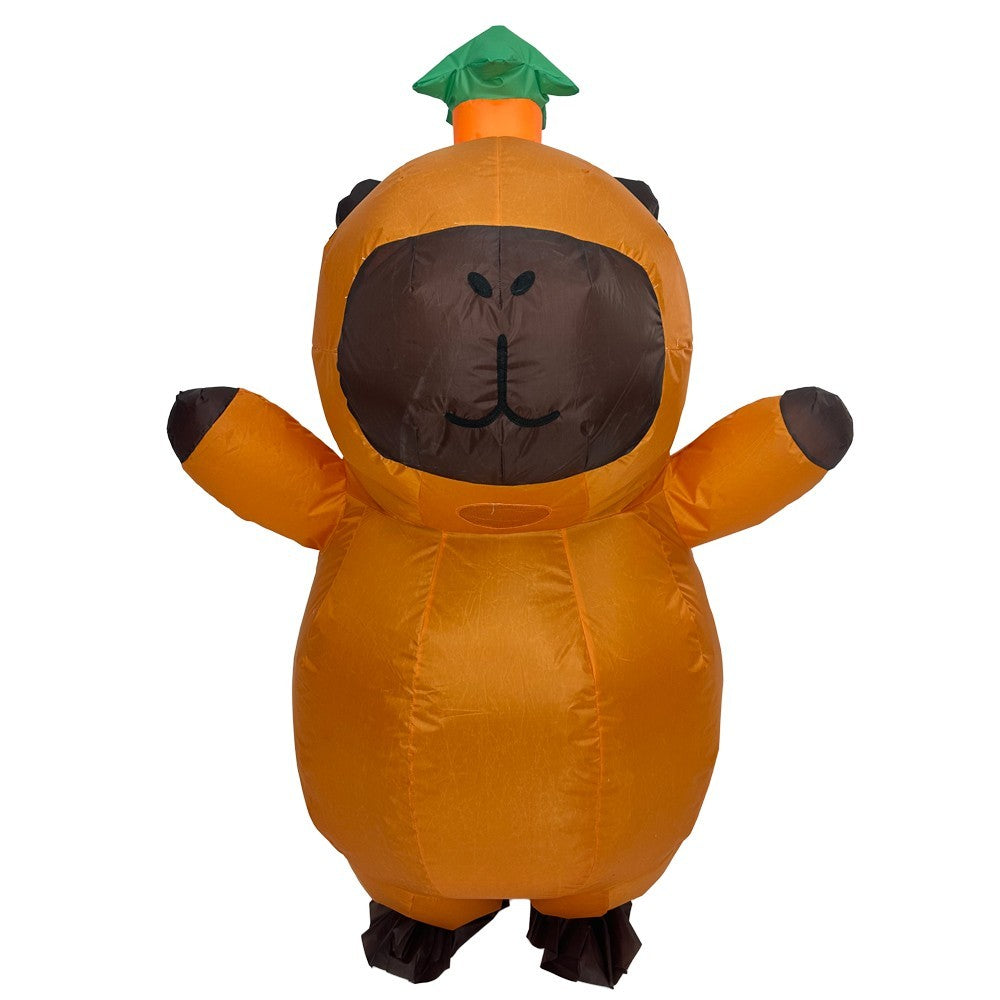 7ft Capybara Inflatable Costume Adult for Halloween Cosplay Party Fancy Dress Halloween Fast