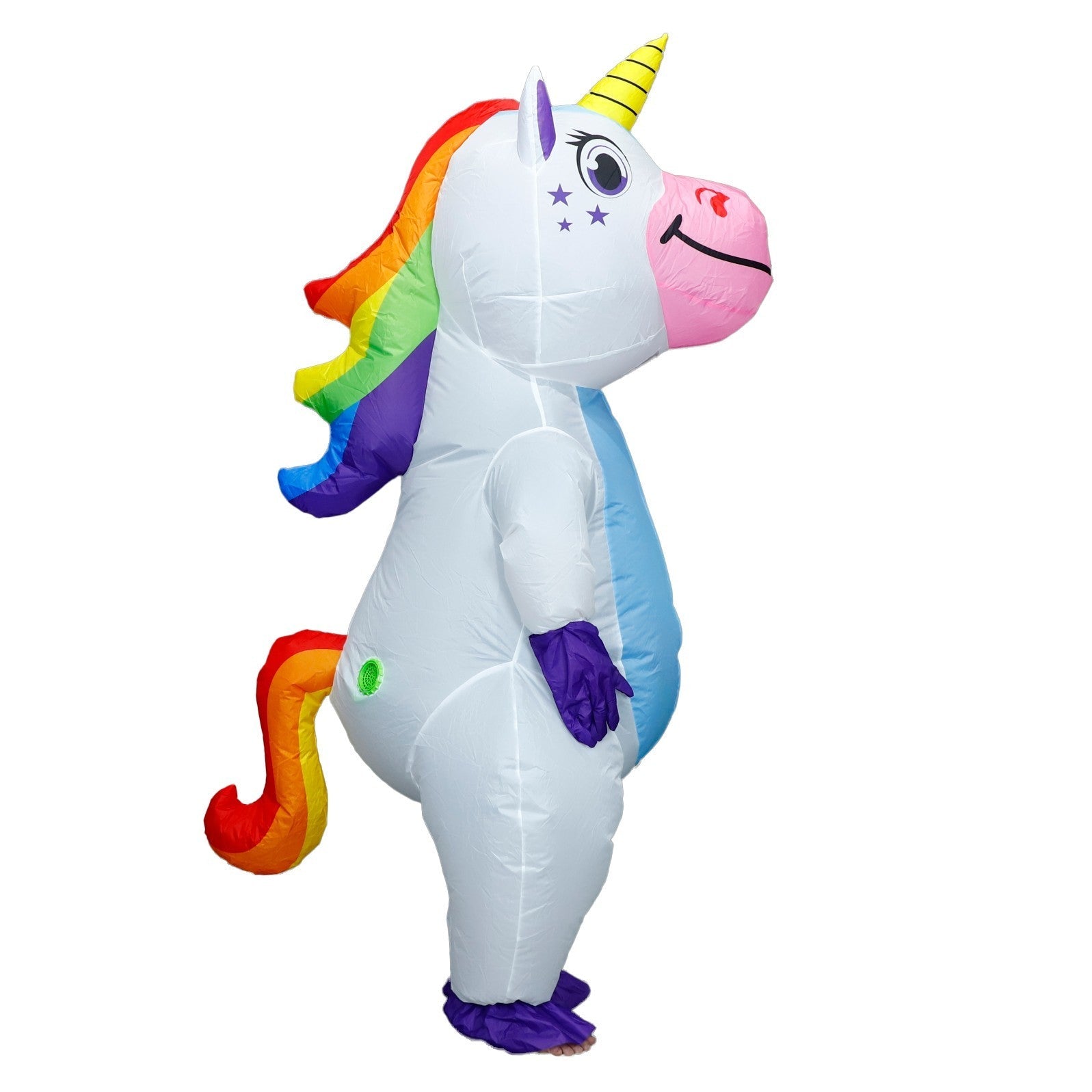7' Cute Unicorn Inflatable Costume Adult for Halloween Cosplay Party Fancy Dress Halloween Fast