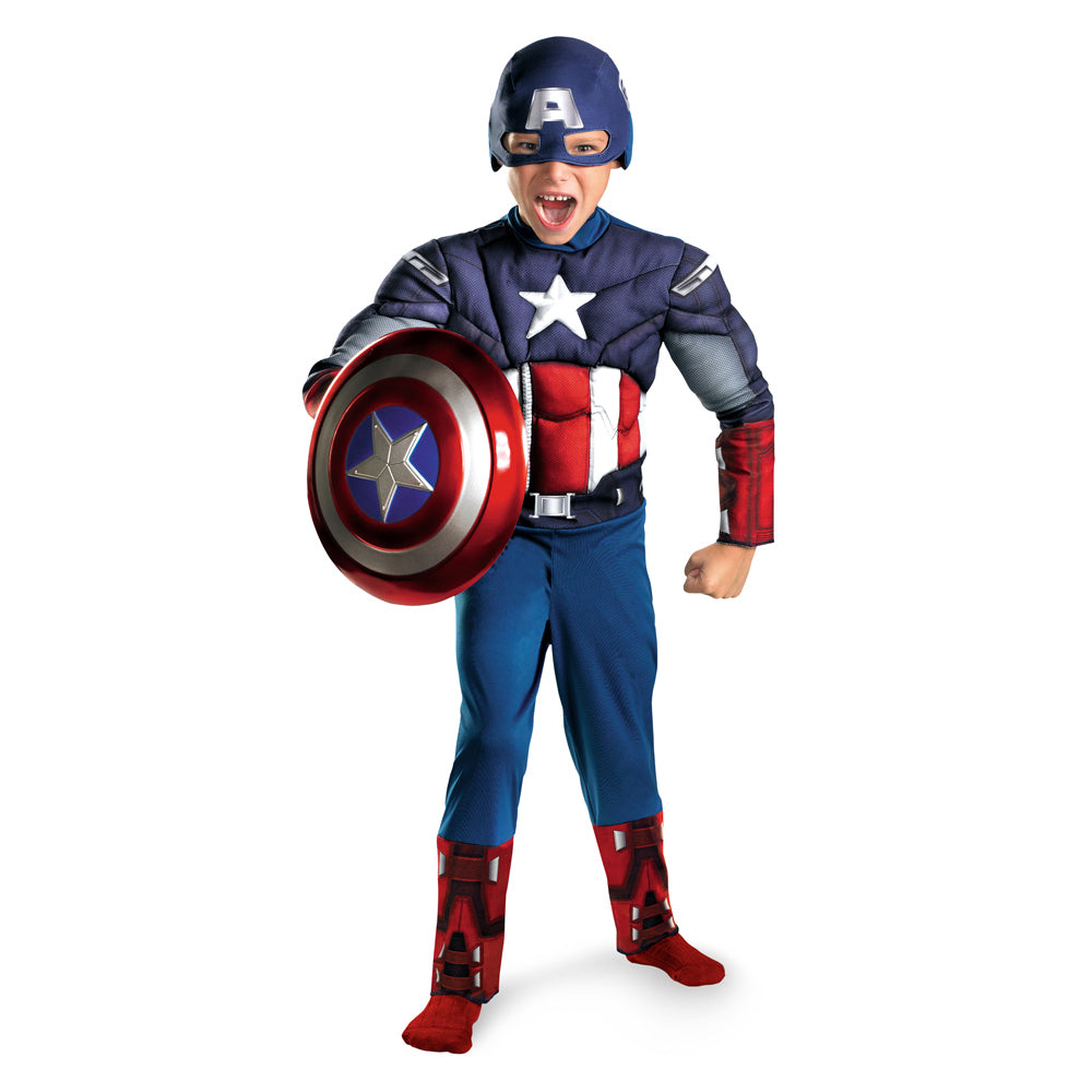 Kids Marvel Avengers Iron Man Thor Hulk Captain America Halloween Costume Halloween Fast