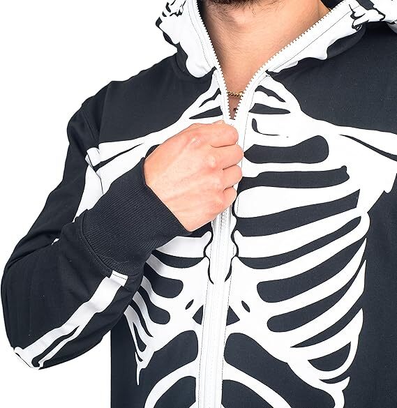 Adult Unisex Skeleton Suit Halloween Cosplay Costume Full Suit Halloween Fast