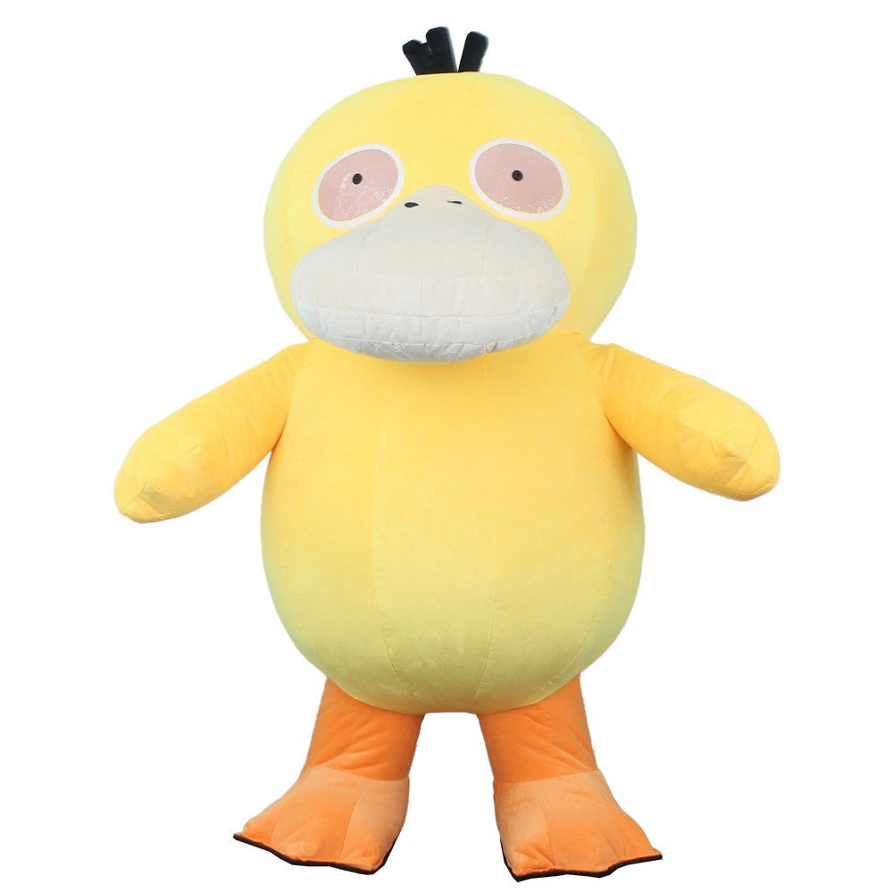 2m Yellow Psyduck Inflatable Mascot Costume Plush Carnival Cosplay Party Outfit Halloween Fast
