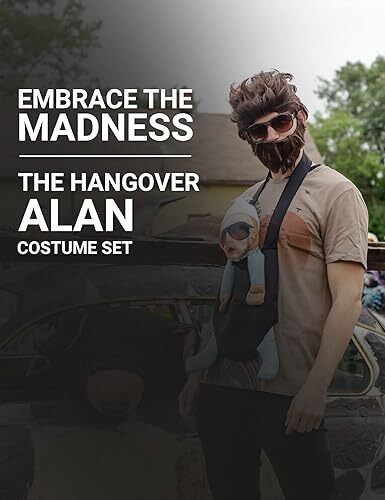 Men's Alan Deluxe Costume Set - Funny The Hangover Character Halloween Outfit Halloween Fast