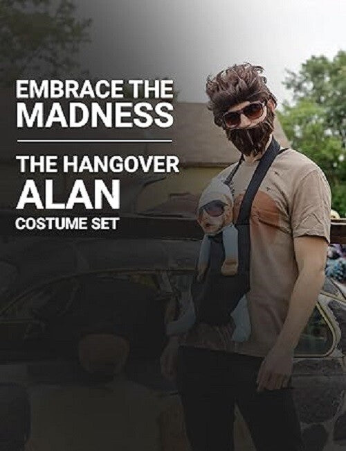 Men's Alan Deluxe Costume Set - Funny The Hangover Character Halloween Outfit Halloween Fast