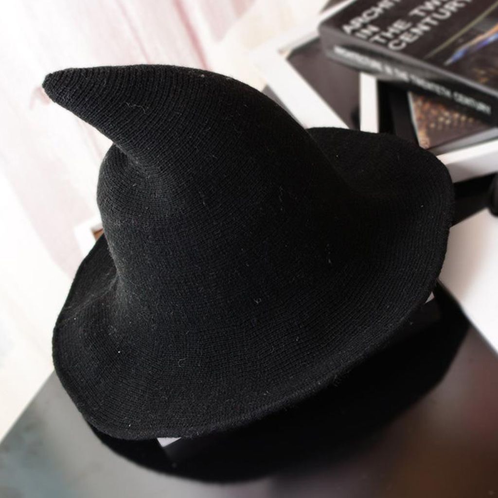 Modern Witch Hat Made From High Quality Sheep Wool Halloween Party Witch Hat US Halloween Fast