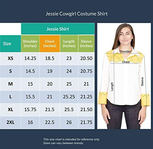 Women's Replica Jessie Cowgirl Costume Shirt Halloween Toy Story Cosplay Outfit Halloween Fast