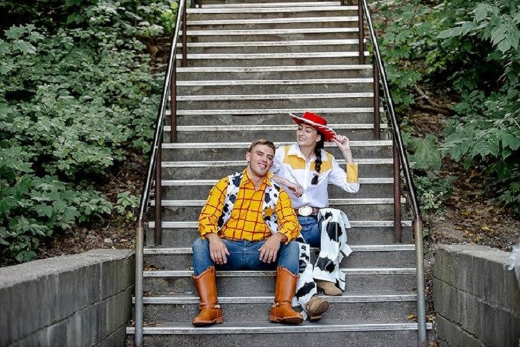 Sheriff Woody Cowboy Shirt Halloween Costume Cosplay  Toy Story Character Outfit Halloween Fast