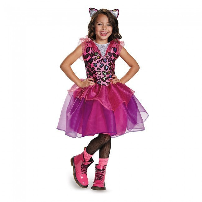 Girls' Costume Outfits - Fuchsia & Purple Leopard Kitty Dress-up Outfit - Girls Main image