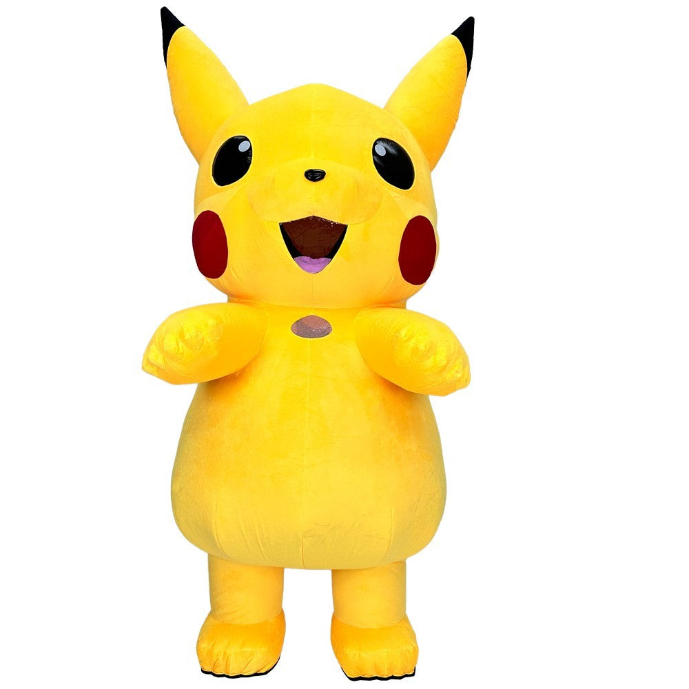 Pikachu Inflatable Mascot Costume Plush Halloween Carnival Cosplay Party Outfit Halloween Fast