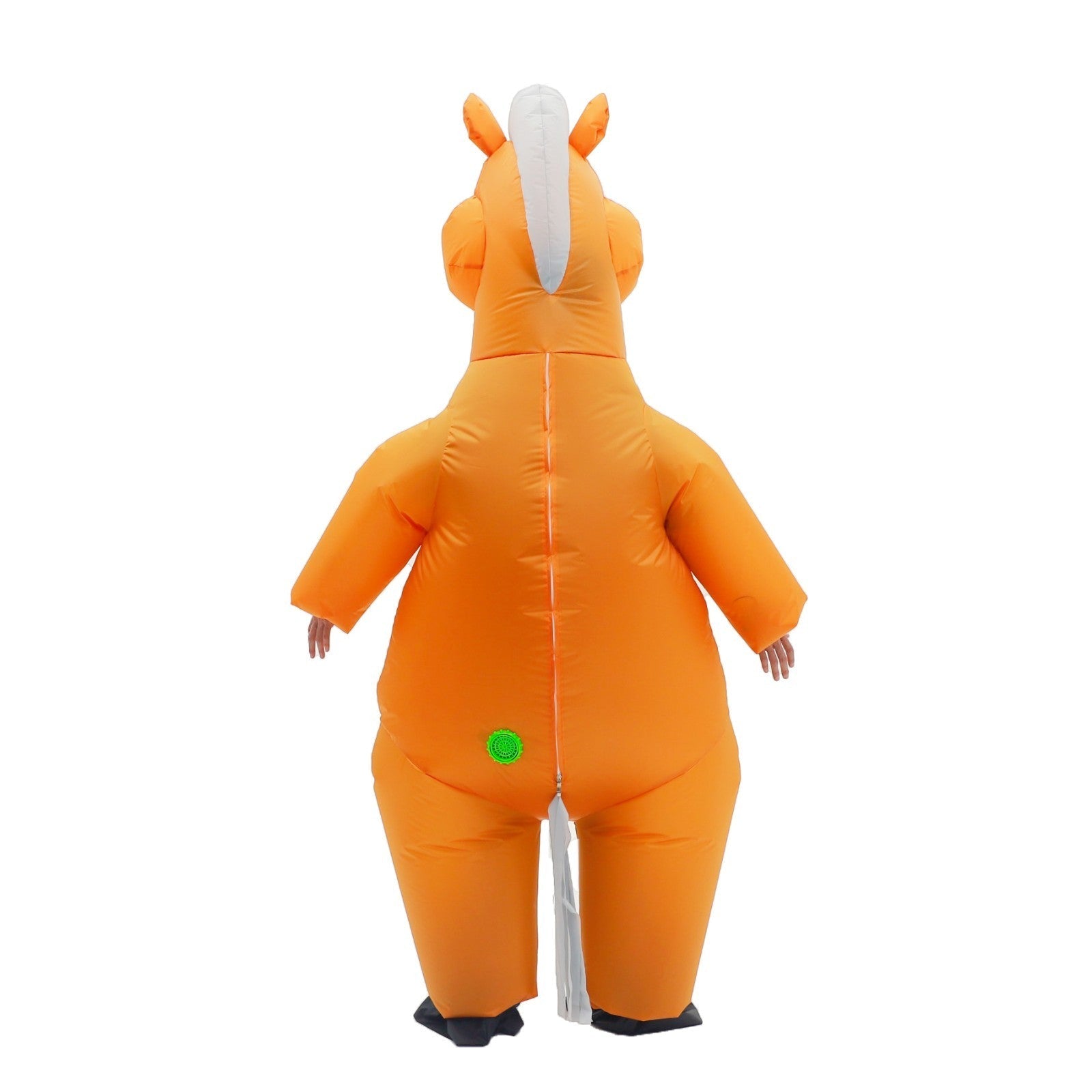 7' Orange Horse Inflatable Costume Adult for Halloween Cosplay Party Fancy Dress Halloween Fast