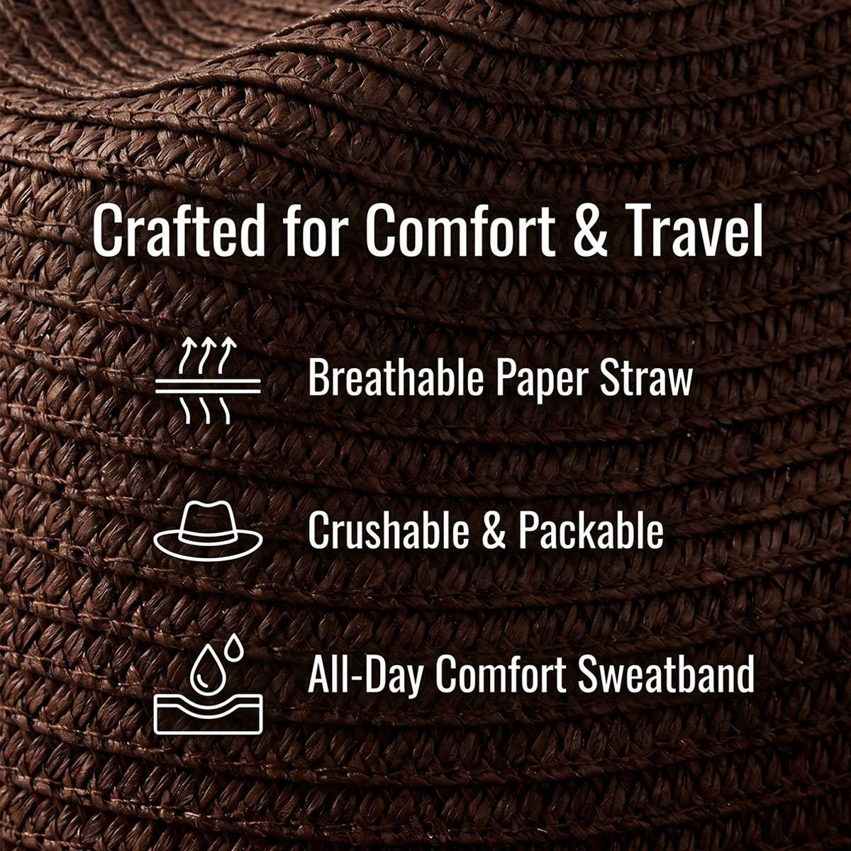 Men Women Wide Brim Western Cowboy Straw Hat Outdoor Sun Protection Hat Halloween Fast