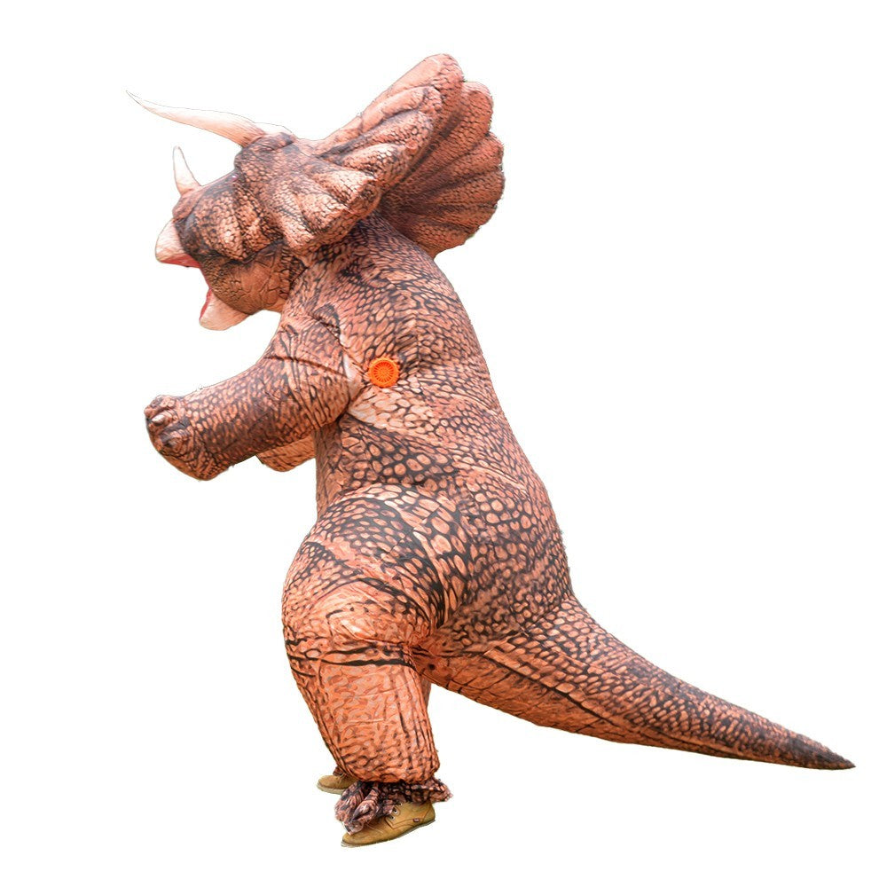 7' Triceratops Inflatable Costume Adult for Halloween Cosplay Party Fancy Dress Halloween Fast
