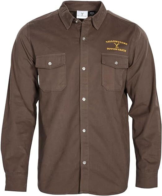 Yellowstone Dutton Ranch Button Up Long Sleeve Shirt Halloween Costume Cosplay Halloween Fast