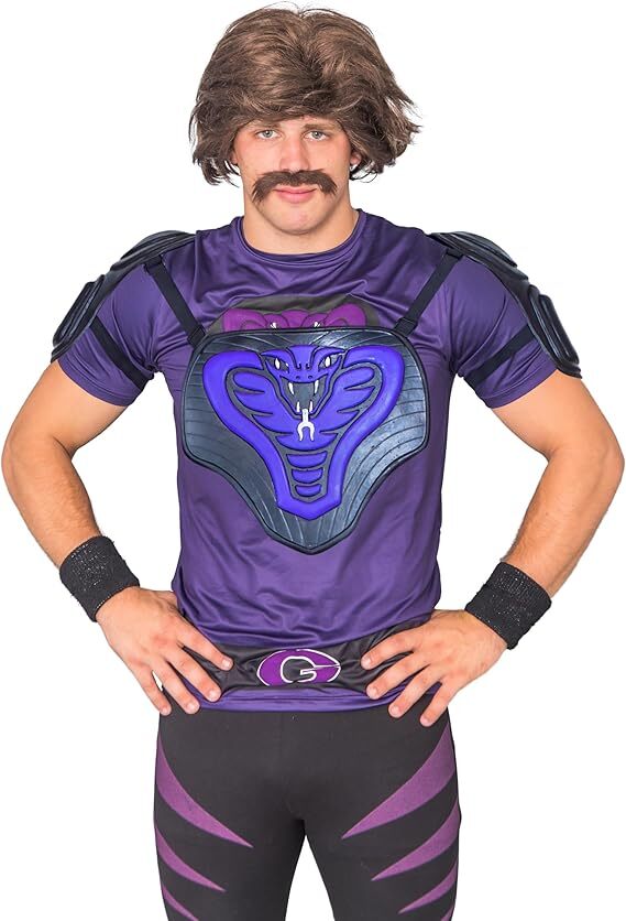 Dodgeball Movie Purple Cobras Halloween Costume Cosplay Body Armor Accessory Halloween Fast