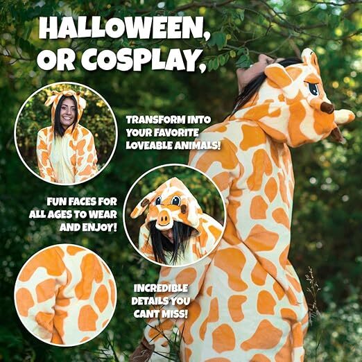 Adult Unisex Flappy Pajama Suit - Halloween Cosplay Costume Jumpsuit for All Halloween Fast