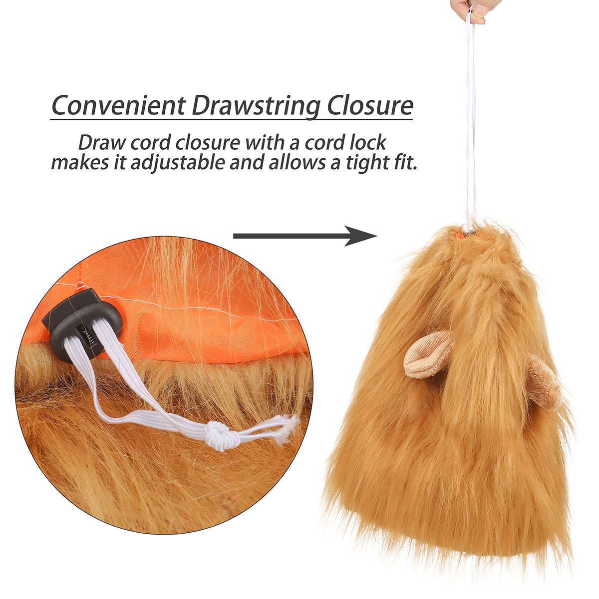 Funny Cute Lion Mane Costume Headgear for Cat Dog Pet Clothes Dress Party USA Halloween Fast