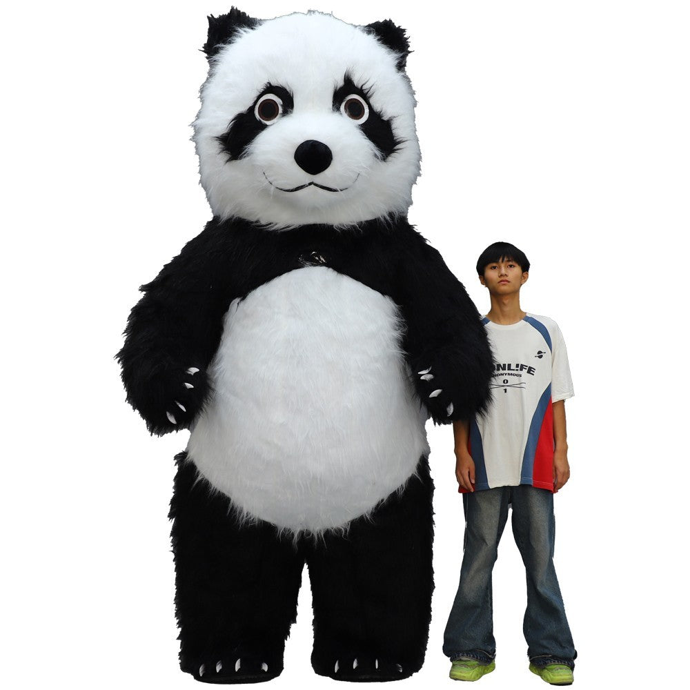 Giant Panda Inflatable Mascot Costume Plush Halloween Carnival Cosplay Outfit Halloween Fast