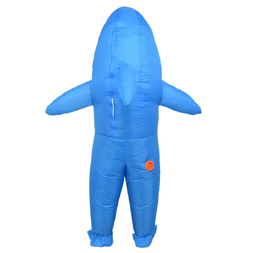 7ft Shark Inflatable Costume Adult Size for Halloween Cosplay Party Fancy Dress Halloween Fast