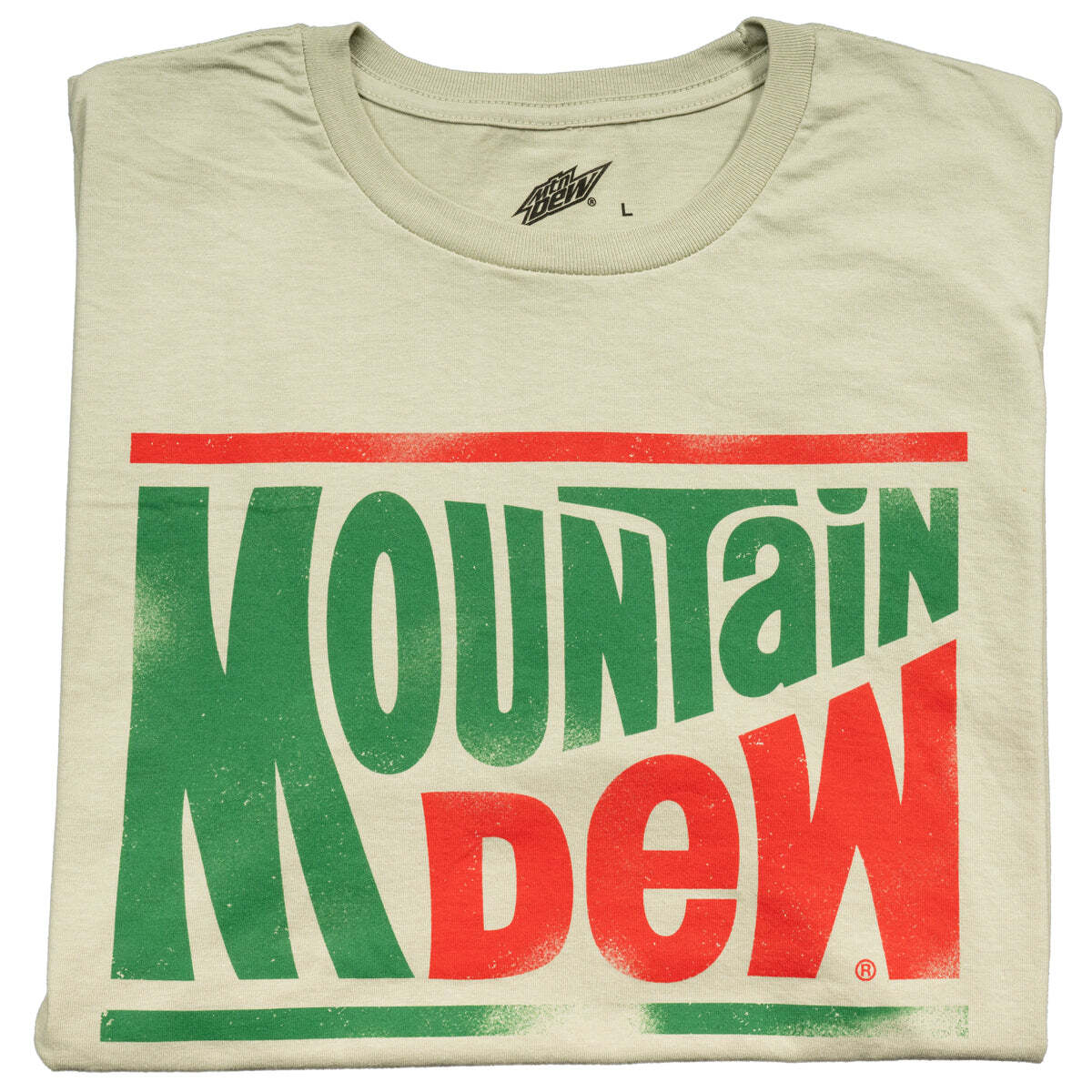 Mountain Dew Logo Green T-Shirt for Halloween Cosplay Soft Cotton Tee for Unisex Halloween Fast