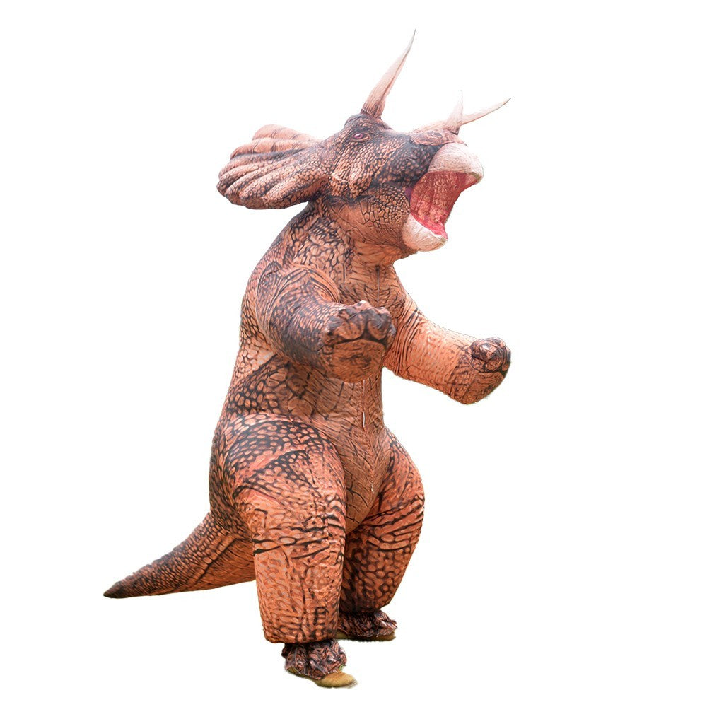 7' Triceratops Inflatable Costume Adult for Halloween Cosplay Party Fancy Dress Halloween Fast