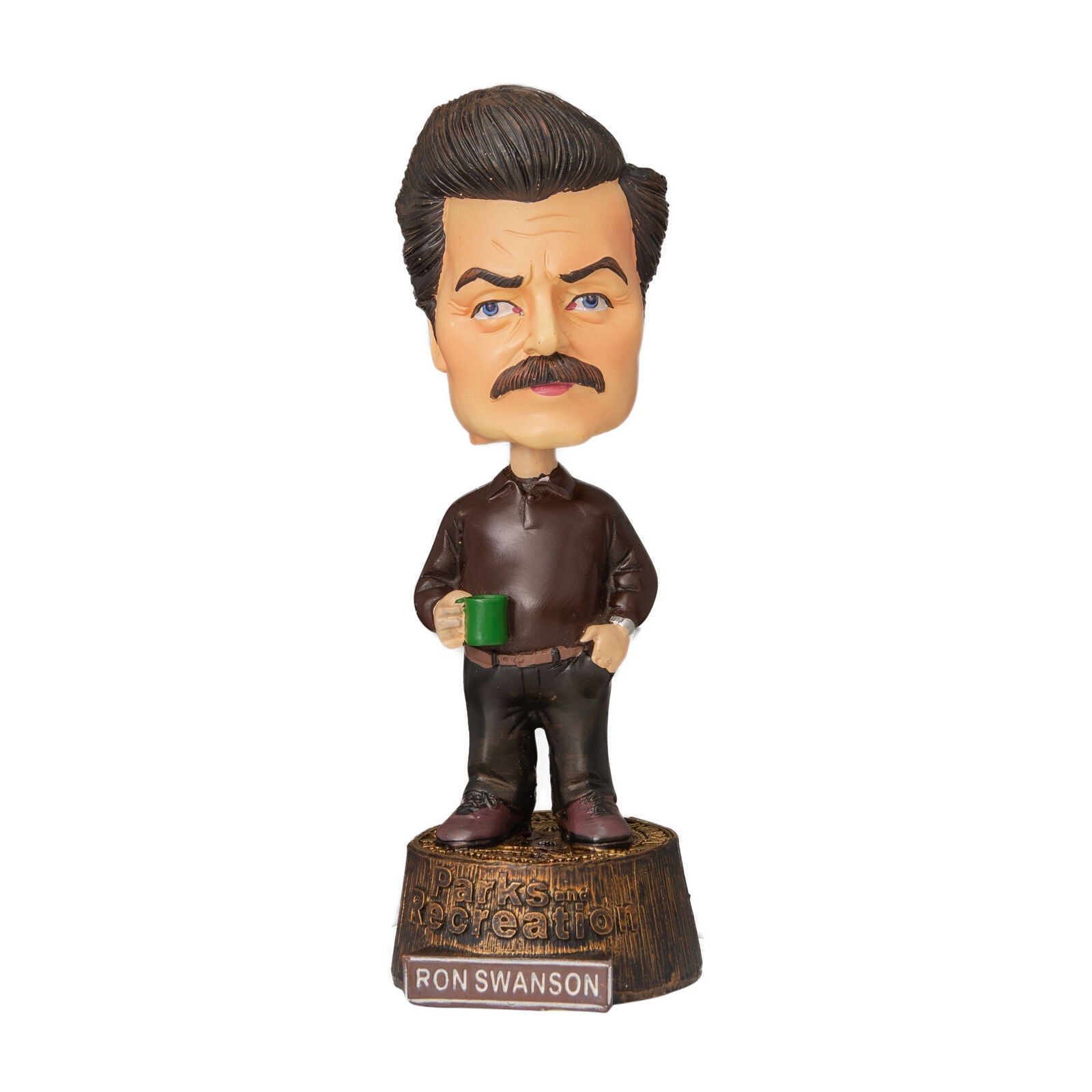 Parks and Recreation TV Ron Swanson Collectible Bobblehead Figurine - Halloween Halloween Fast