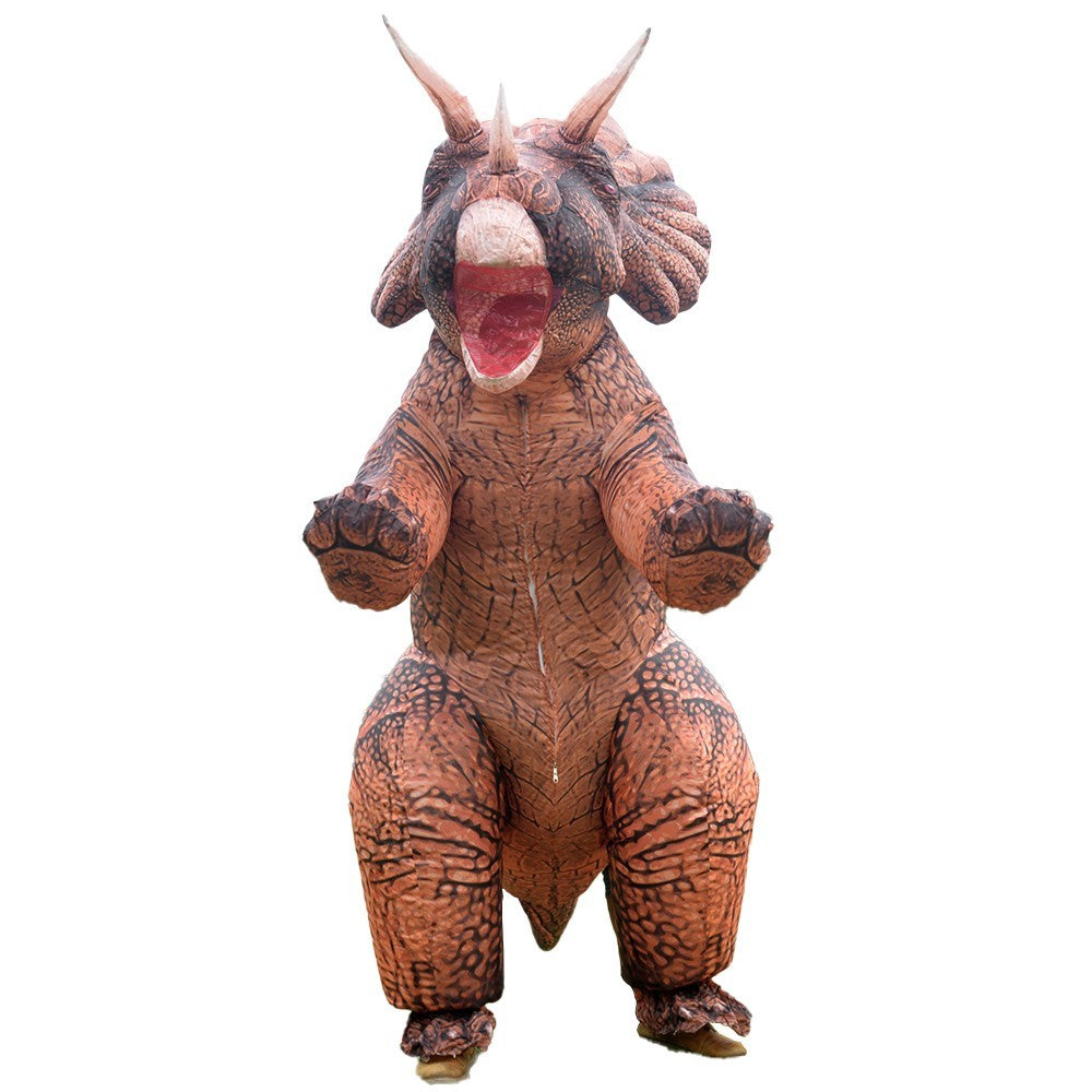 7' Triceratops Inflatable Costume Adult for Halloween Cosplay Party Fancy Dress Halloween Fast