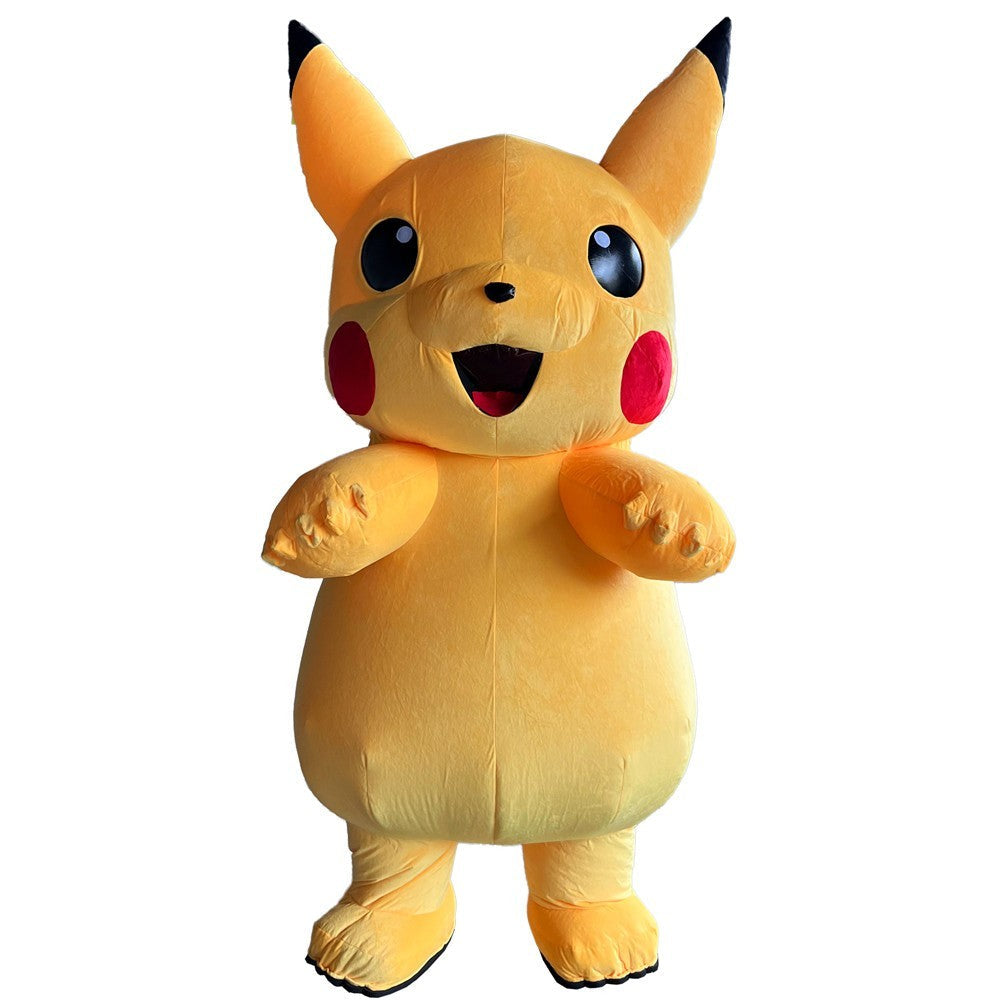 Pikachu Inflatable Mascot Costume Plush Halloween Carnival Cosplay Party Outfit Halloween Fast